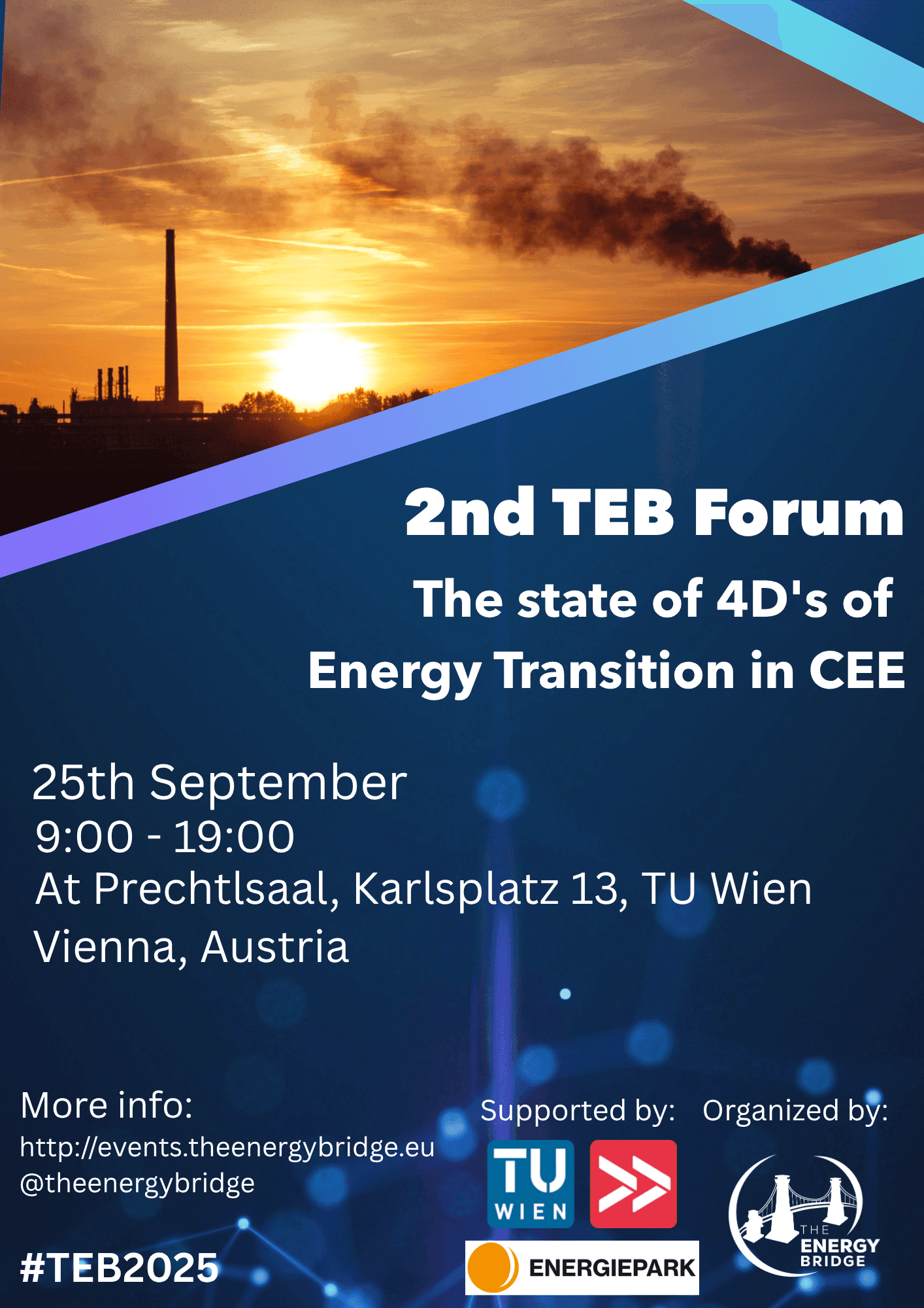 2nd TEB Forum 2025 — official event flyer.