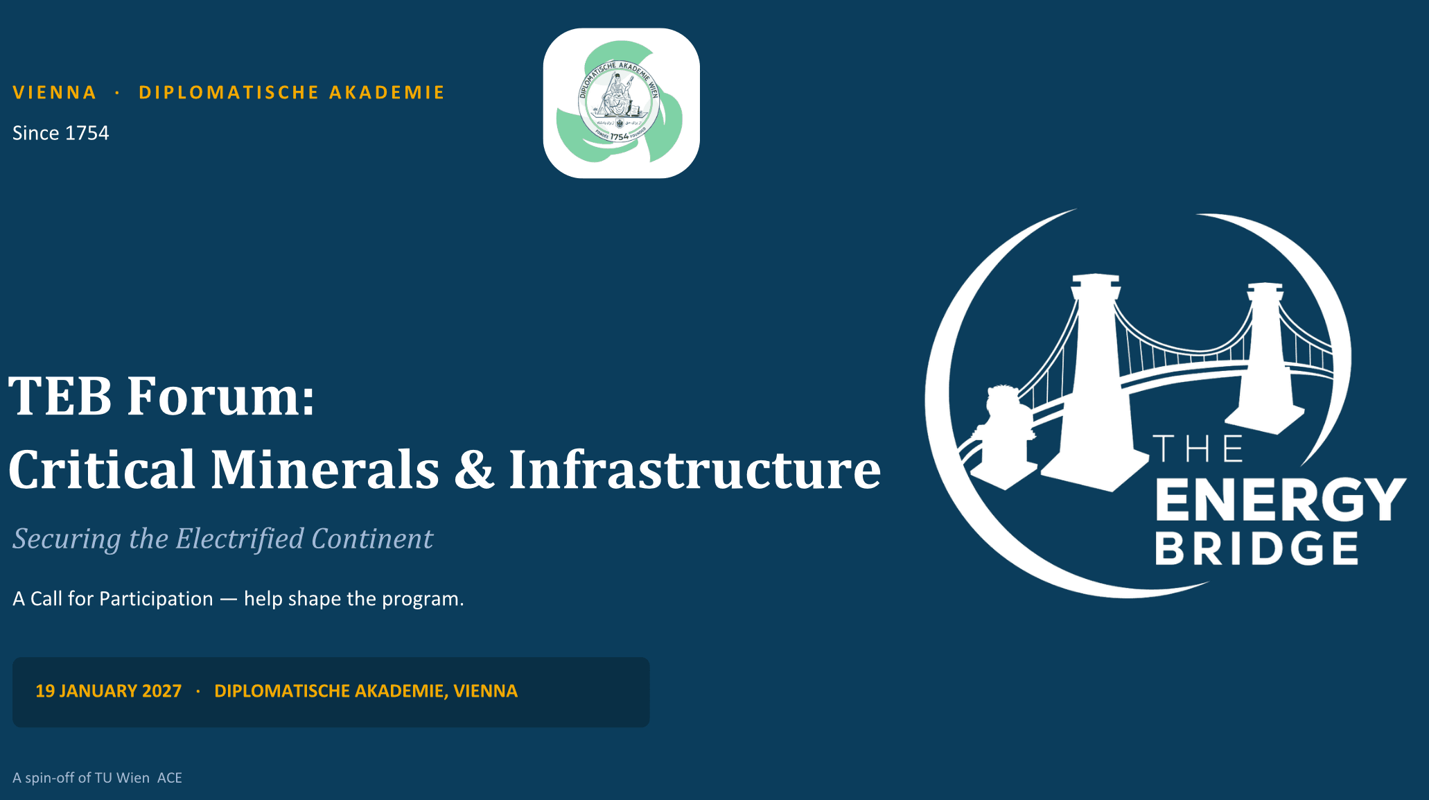 TEB Forum: Critical Minerals & Infrastructure
